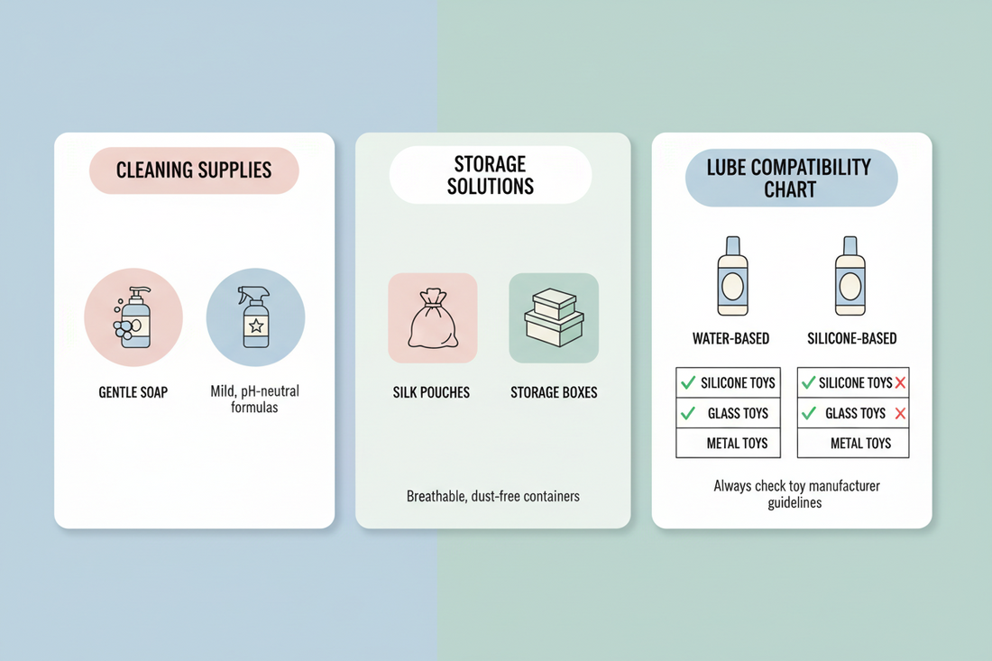 Toy Care 101: Cleaning, Storage, and Lube Compatibility (So Your Fun Lasts Longer)
