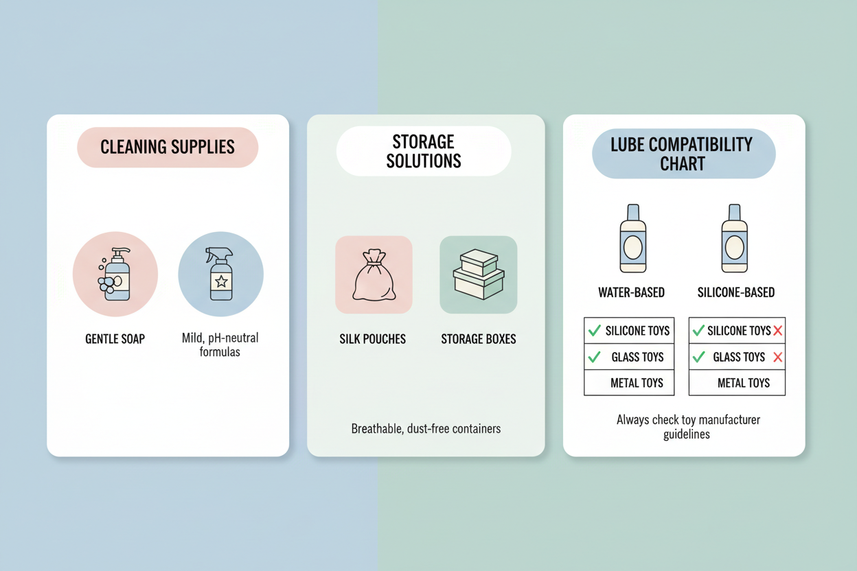 Toy Care 101: Cleaning, Storage, and Lube Compatibility (So Your Fun Lasts Longer)