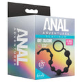 Anal Adventures Platinum Silicone 10 Anal  Beads Black