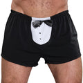 Male Power Novelty Tuxedo Boxer-Black One Size-Boxed