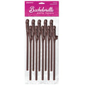 Bachelorette Party Dicky Sipping Straws-Brown 10pk