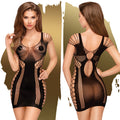 Penthouse Juicy Poison Seamless Mini Dress-Black X-Large-Boxed