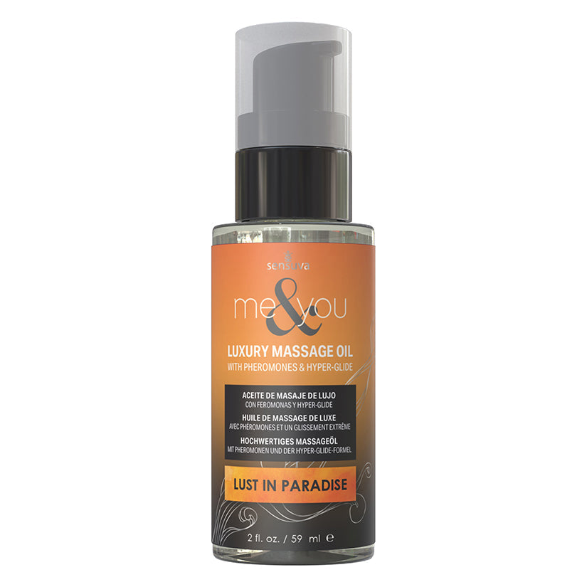 Sensuva Me & You Massage Oil-Lust in Paradise 2oz