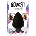 Squeeze-It Squeezable Anal Plug Small-Black